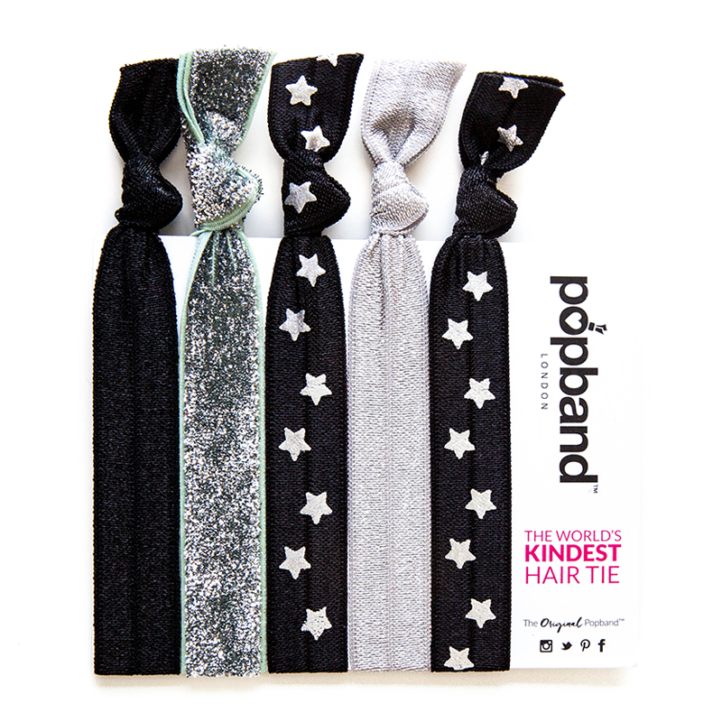 Popband London  凯特 潮流束发圈 加宽不伤发皮筋 5个装