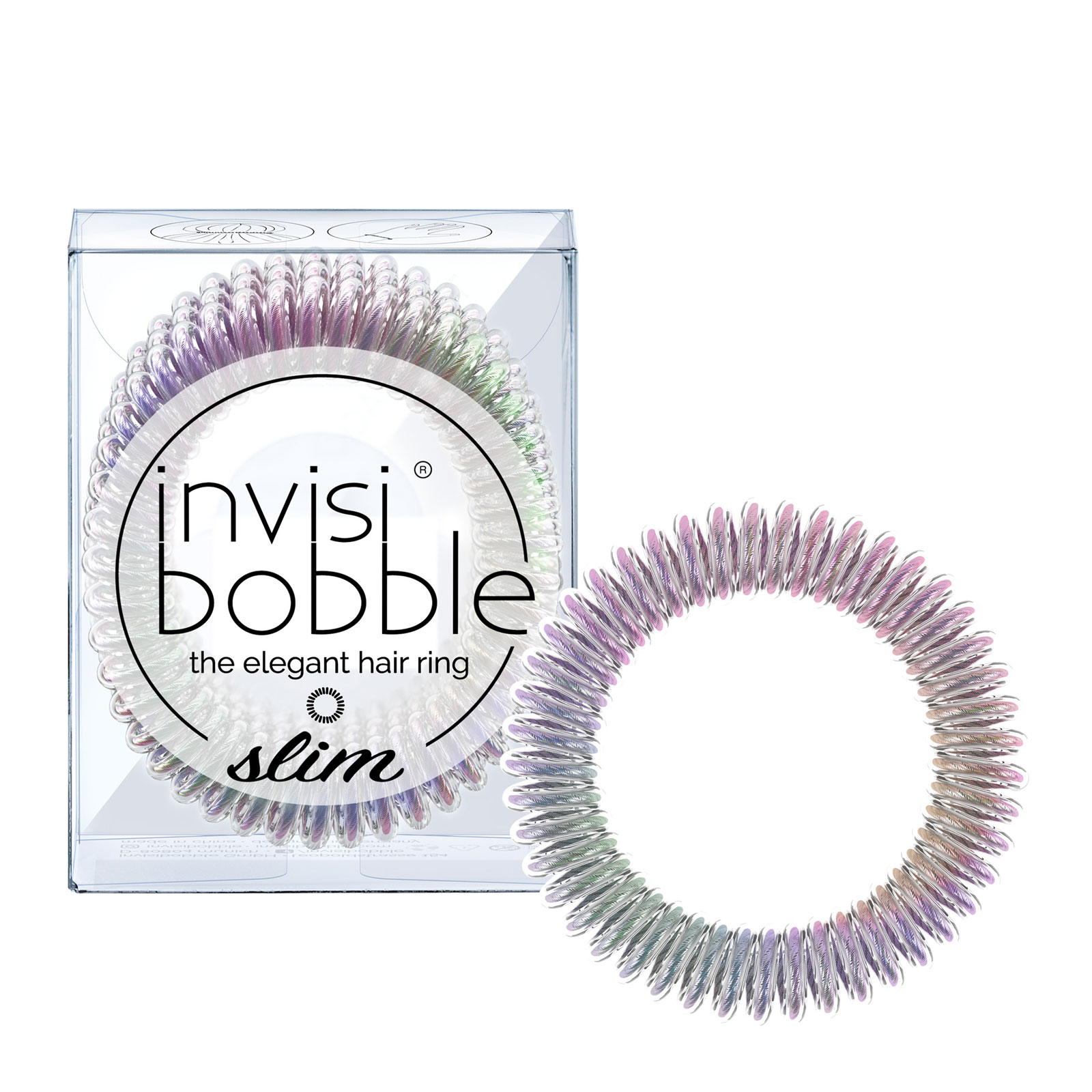 invisibobble slim系列无痕弹簧束发圈 不伤发皮筋 3只装 - 仙女紫