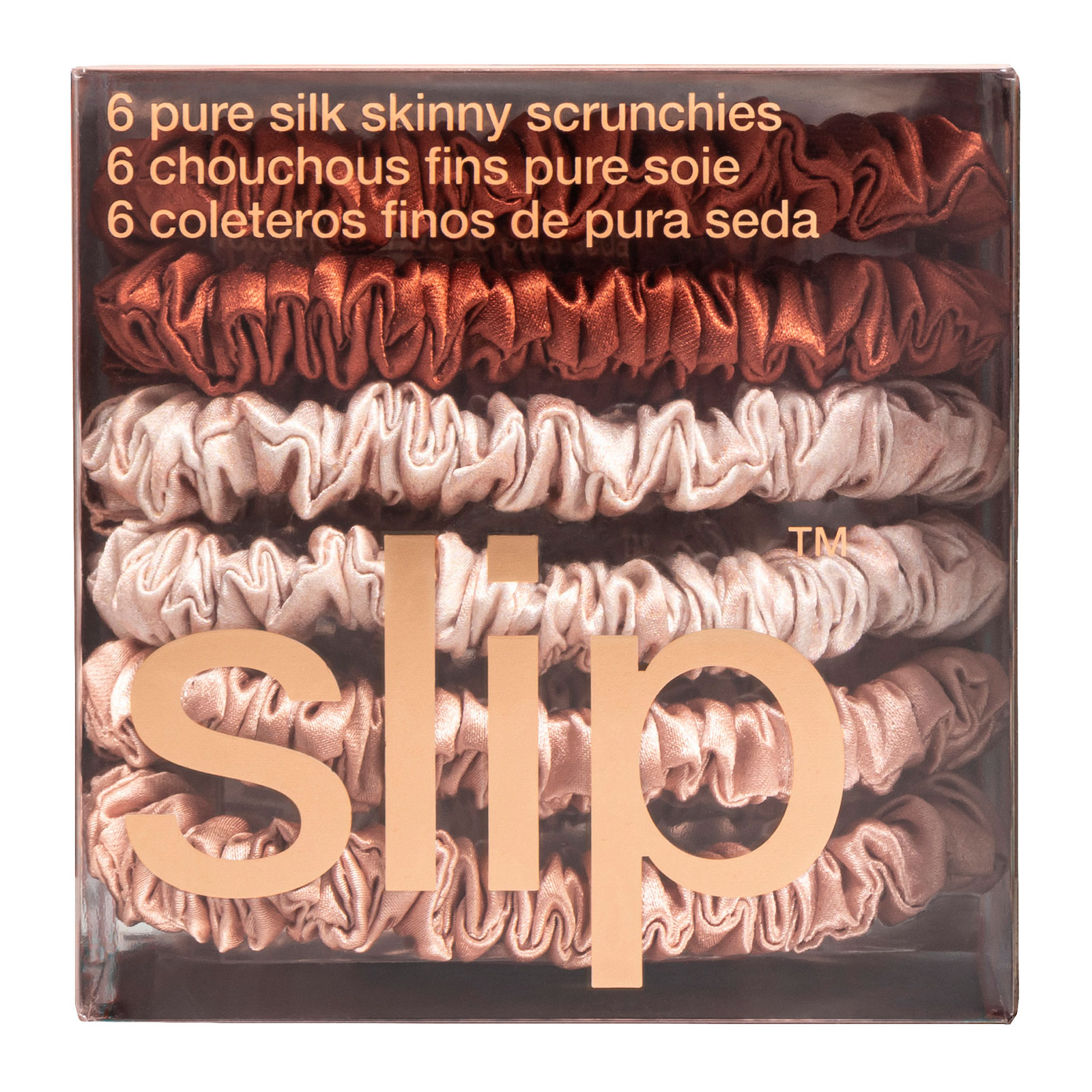 Slip Pure Silk 真丝束发发圈发生 6个装