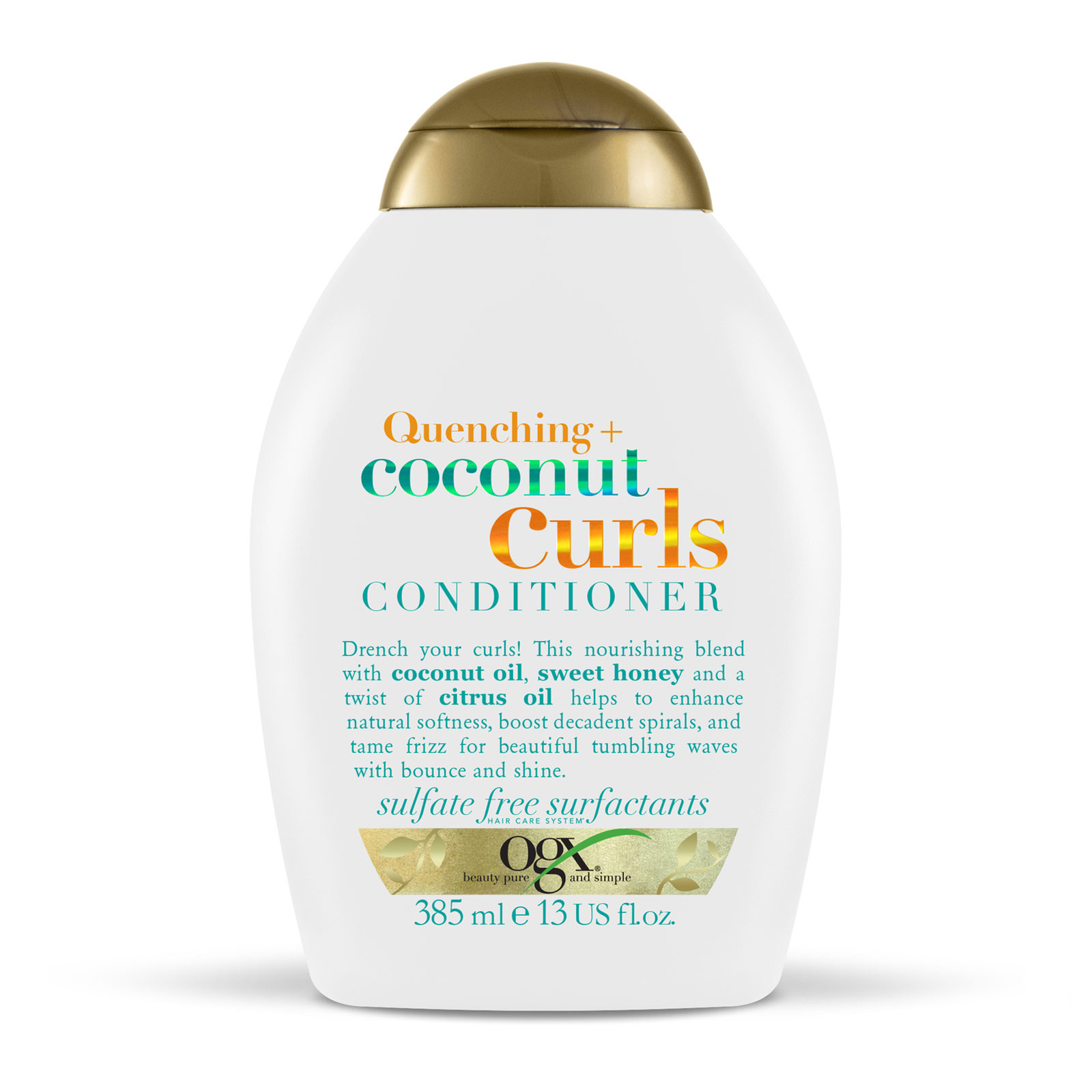 OGX 椰子卷发抗毛躁修护护发素 385ml