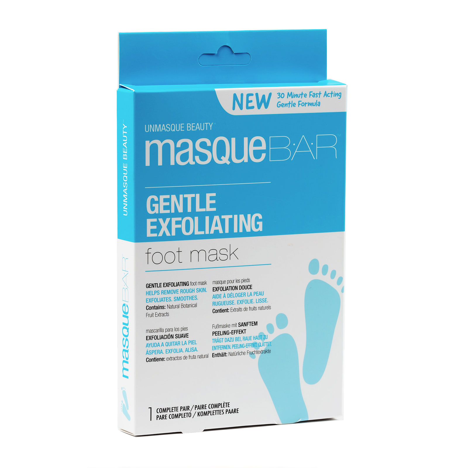 masqueBAR 温和去角质足膜 1对