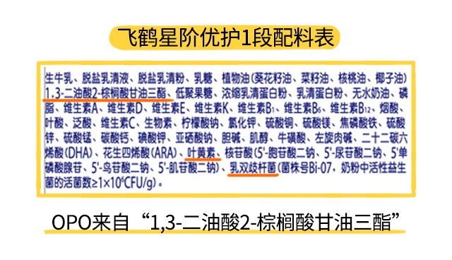 飞鹤星阶优护1段配料表 飞鹤星阶优护1段配料表