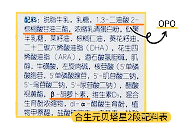 合生元贝塔星3段配料表 合生元贝塔星3段配料表