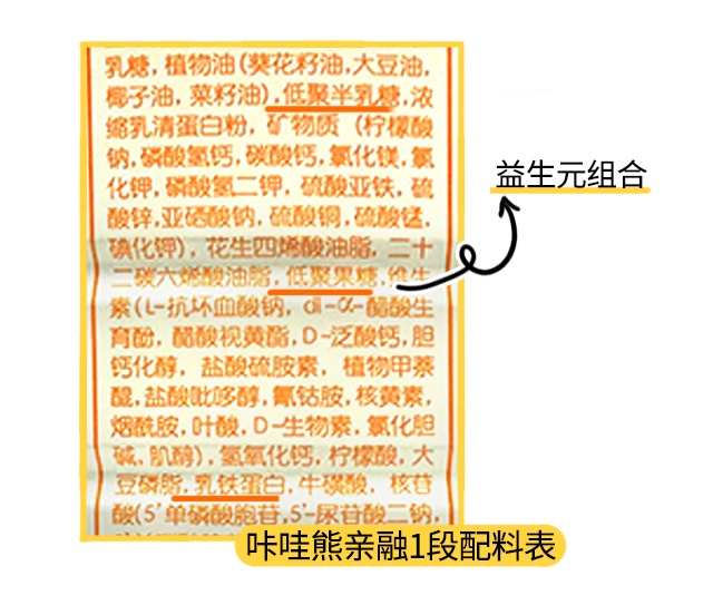 咔哇熊亲融1段配料表 咔哇熊亲融1段配料表