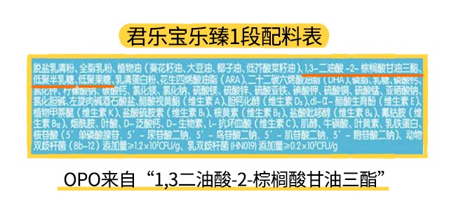 君乐宝乐臻1段配料表