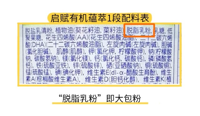惠氏启赋有机藴萃1段配料表 惠氏启赋有机藴萃1段配料表