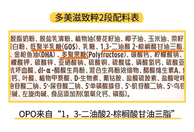 多美滋致粹1段配料表 多美滋致粹1段配料表