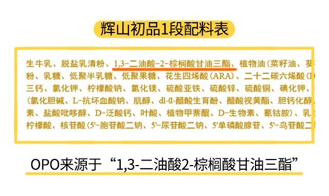 辉山初品1段配料表