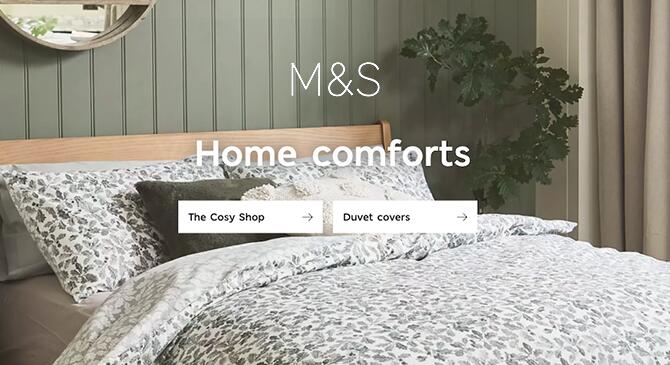 英国玛莎M&S全新温暖舒服床上用品,品质好货好价购!