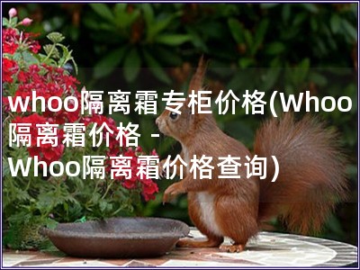 whoo隔离霜专柜价格(Whoo隔离霜价格 - Whoo隔离霜价格查询)