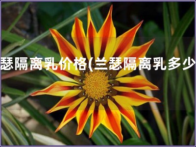 兰瑟隔离乳价格(兰瑟隔离乳多少钱)