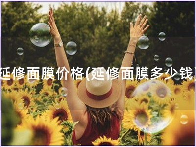 延修面膜价格(延修面膜多少钱)