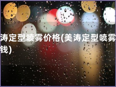 美涛定型喷雾价格(美涛定型喷雾多少钱)