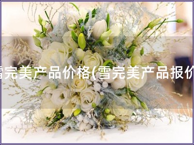 雪完美产品价格(雪完美产品报价)