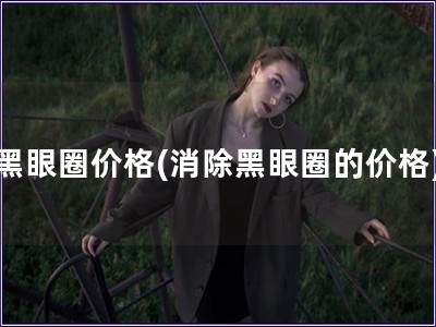黑眼圈价格(消除黑眼圈的价格)